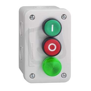 Schneider XALE33V1B Ovládací skříňka 2 stiskací + 1signálka