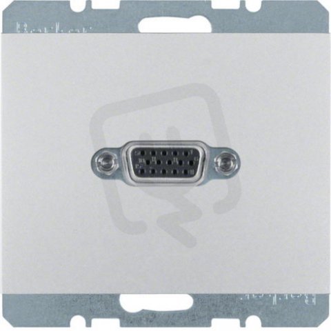 Zásuvka, VGA, K.5, Alu, lak. BERKER 3315407003