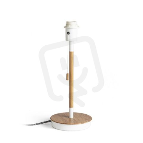 KEITH stolní podstavec s USB bílá buk 230V E27 40W RENDL R13639