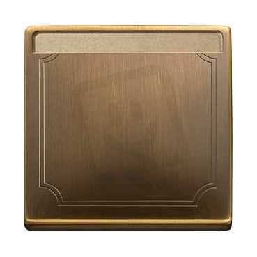 Schneider MTN412343 Kryt spínače s popisovým polem, S-Design, antique brass