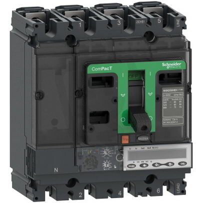 Jistič ComPacT NSX250HB1 75kA AC 4P 250A 6.2E SCHNEIDER C25V46E250