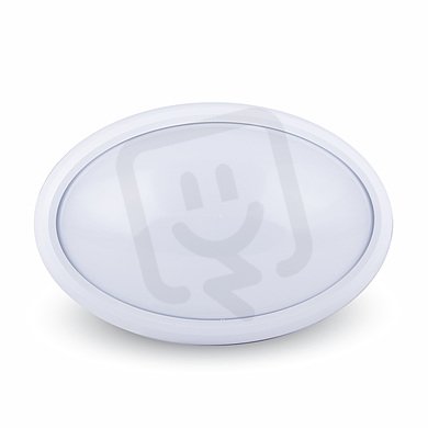 8W Dome Light Oval White Body Warm White IP66, VT-8014 V-TAC SKU1264