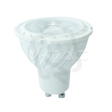 LED Spotlight SAMSUNG CHIP GU10 6.5W Ripple Plastic 38° Dimmable 4000K VT-227D