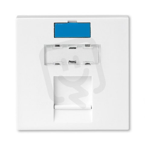 ABB Profil 45 1711277-1 Modul zásuvkový 45x45 mm,pro 1x RJ45,se záclonkou