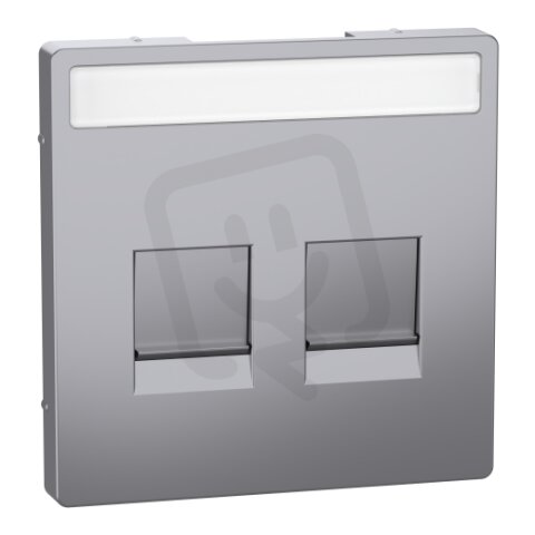 Centrální deska Merten D-Life pro dat.zás.Stainless Steel SCHNEIDER MTN4564-6036