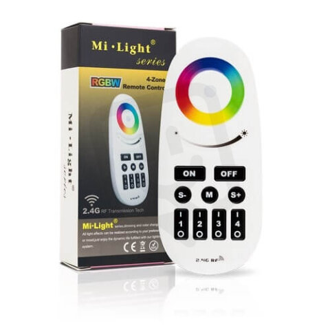 RF dálkový ovladač pro RGB a RGBW řídící jednotky Mi-Light ALUMIA ML095