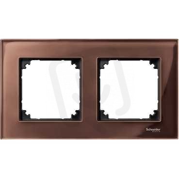Merten Rámeček dvojnásobný M-Elegance, Mahogany Brown SCHNEIDER MTN4020-3215