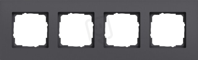 Krycí rámeček 4x Esprit hliník antracitová m (lak.) GIRA 0214408