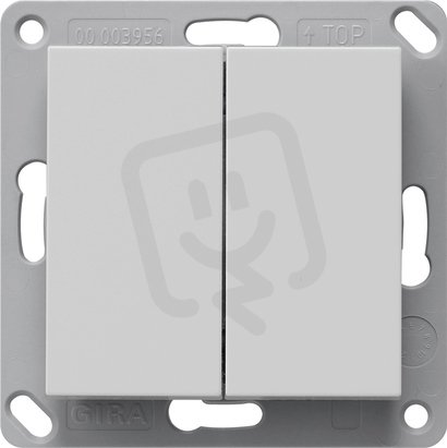 RF nástěnný vysílač 2n. KNX System 55 šedá mat GIRA 5178015