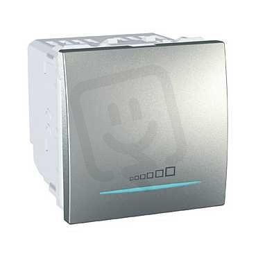 Unica Stmívač tlačítkový 20-350W, Aluminium SCHNEIDER MGU3.515.30
