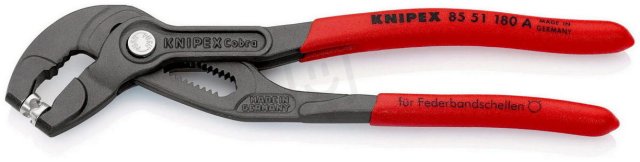 Kleště na sponky s pružicími pásy 180 mm KNIPEX 85 51 180 A