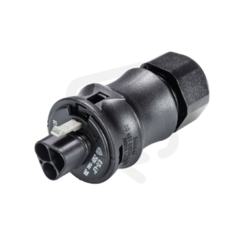 vidlice na kabel gesis RST, 2-pól, průchodka 10-14mm, pružinové svorky, černá