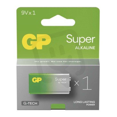 Alkalická baterie GP Super 9V (6LR61) B01511