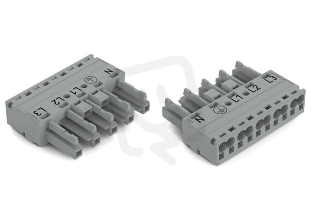 Zdířka 5pól. Kód. B šedá WAGO 770-245/060-000