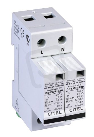 Přepěťová ochrana 1+2 AC DS 132RS-230 řazení 2+0 CITEL 571512
