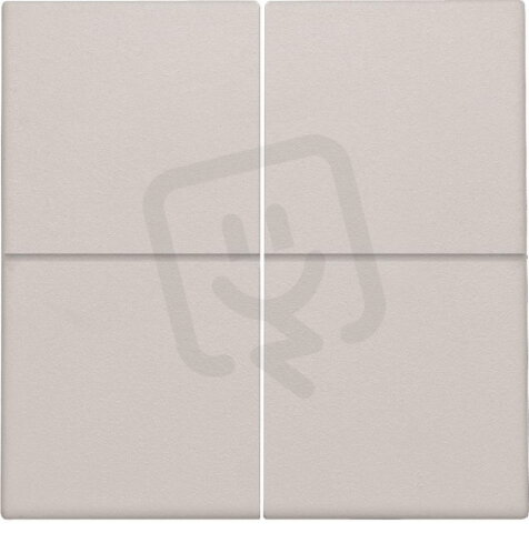 Středový kryt čtyřnásobný elektronický spínač nebo tlačítko, light grey