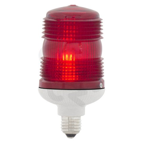 Maják zábleskový MINIFLASH X 12/24V, ACDC, IP54, E27, červená, světle šedá 63819