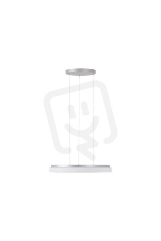 Závěsné LED svítidlo se skleněným stínidlem CARINA LE2 46W IP40 DALI 4K stříbro