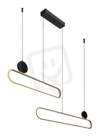 CIRCADO LED 48W IP20 černá/zlatá 3000K 2550lm RABALUX 72268