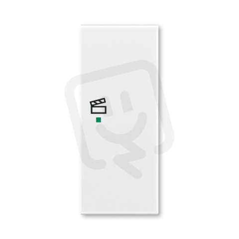 ABB Element Kryt 2násobný pravý symbol scény bílá/ledová šedá 6220E-A02203 04