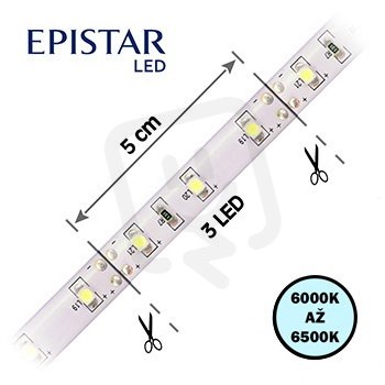 LED pásek 60LED/m, 3528, IP65, 30m 5W
