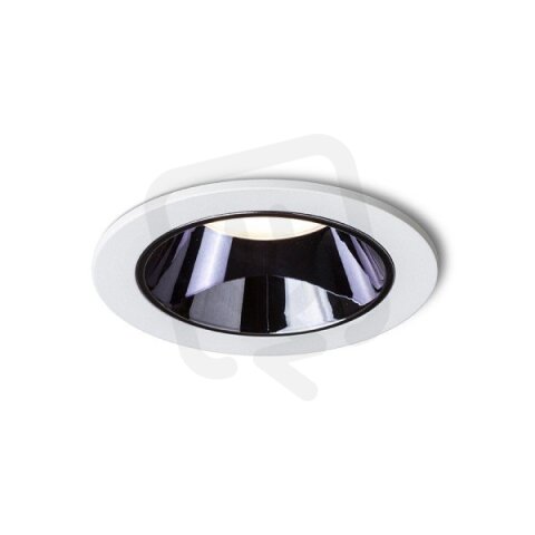 ANSEL zápustná bílá černý chrom 230V LED 12W 60° 3000K RENDL R14238