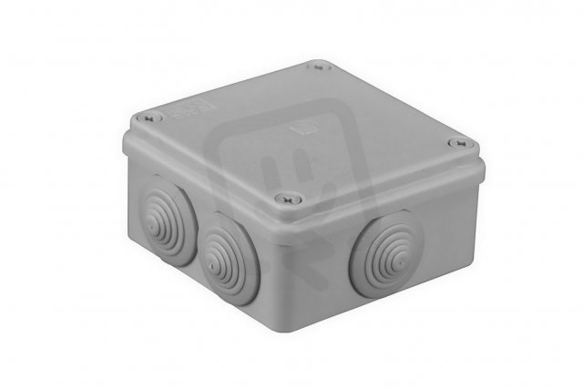 Malpro S-BOX 106 Krabice S-BOX 106, 100 x 100 x 50 mm, 6 průchodek, IP65 šedá