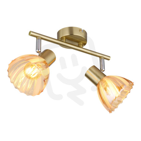 Nástěnné svítidlo ZACHERY zlatá matná 2x40W E14 IP20 GLOBO 54315M-2