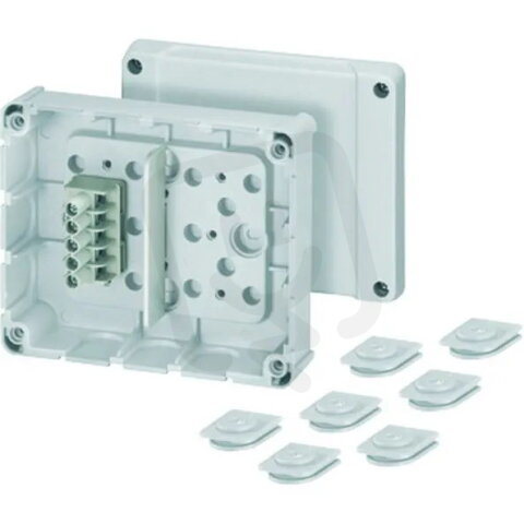 Kabelova rozvodka 1,5-2,5 mm2 4 mm2 1f, 5pol. svorka HENSEL DP 9221