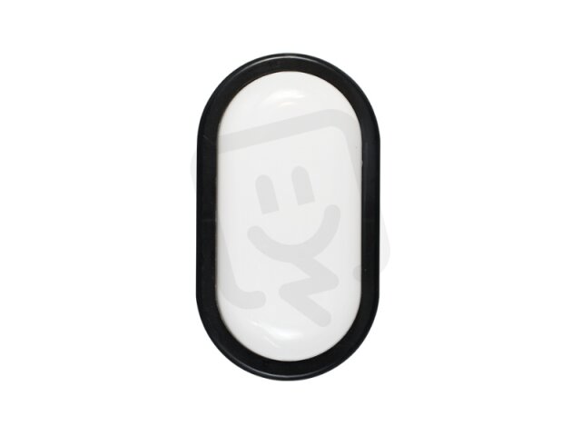 LEDMED Přisazené ekonomické svítidlo OVAL LED ECO 6W černá PANLUX LM31300024