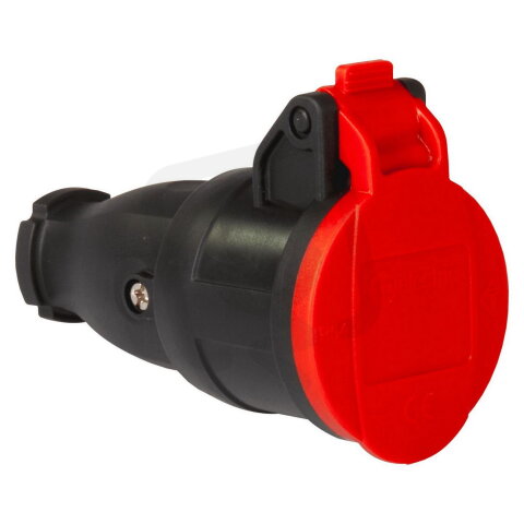 Zásuvka gumová s klapkou, 230V/16A, 3x2, ABL 3101-395-0300