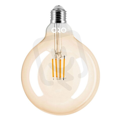 LED žárovka ORO AMBER E27 G125 4W WW LED-POL ORO33244