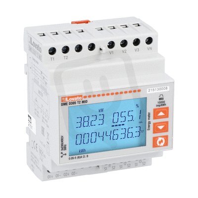 Lovato DMED305T2MID 3 fázový elektroměr 5A 2OUTS MID