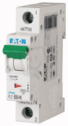 Jistič pomocných obvodů Eaton PL7-B4/1-HS 4A 1-pólový (10kA) 264908