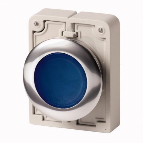 Eaton M30C-FDL-B Ovládací hlavice tlačítka, prosvětlené, bez aretace, modrá