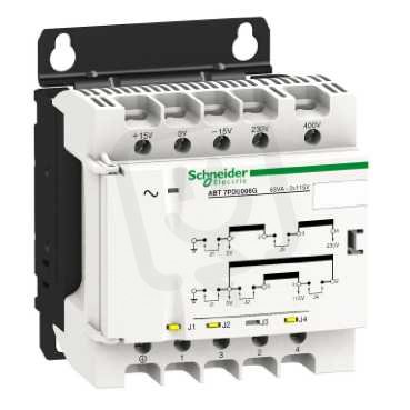 Schneider ABT7PDU002G Transformátor 2x 115 V, 25 VA