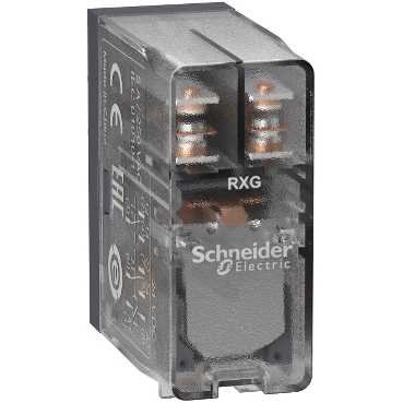 Schneider RXG25FD Relé Zelio RXG, 2 C/O , 5 A, 110 V DC, průhledný kryt
