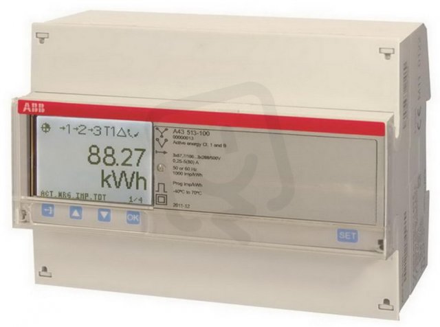 Elektroměr A43 513-100 80 A tř. B M-Bus ABB 2CMA170532R1000