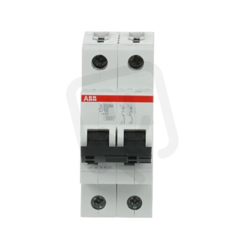 S202M-D16 2F jistič 16 A char. D 10kA ABB 2CDS272001R0161