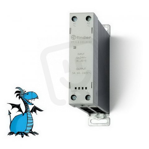 Polovodičové relé, 1Z/15A, 230V AC, sp_nula FINDER 77.11.8.230.8250