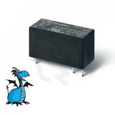 Relé, DIN/PS, 1Z/3A/240V AC, 24V DC, SSR FINDER 41.81.7.024.8240