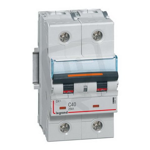 DX3 JISTIČ, 2 PÓLOVÝ, CHAR. C,40A 25KA LEGRAND 409772