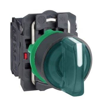 Ovládač otočný prosvětlený s LED, 1Z+1V, 230 V, rudý SCHNEIDER XB5AK134M5
