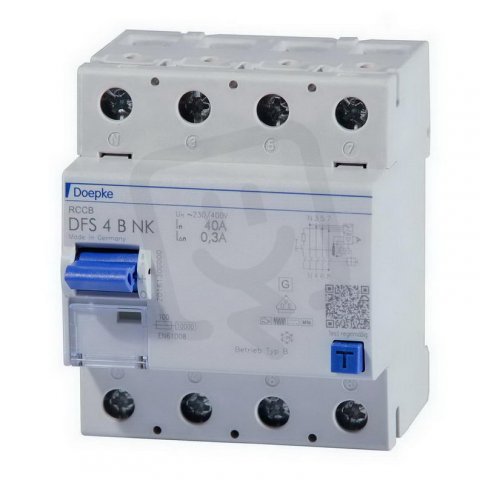 Proudový chránič DFS4 063-4/0,03-B NK 4P, 63 A, 0.03 A DOEPKE 09144995
