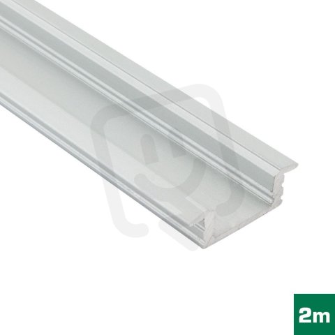 AL profil FKU42 C13/MU17 pro LED, bez plexi, 2m, elox FK TECHNICS 4738347