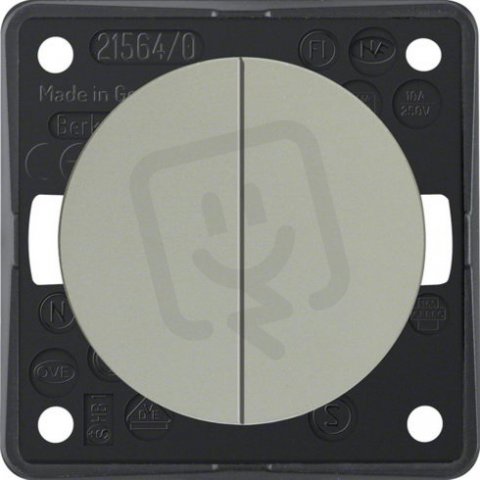 Kolébkové tlačítko řaz. 5 10A 250V Integro Flow/Pure chrom mat lak. 936752568
