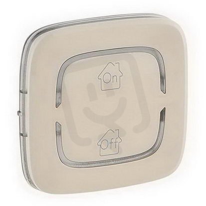 VALENA ALLURE KRYT PRO MYHOME_UP SYMBOL ON/OFF 2MODULOVÝ BÉŽOVÝ LEGRAND 755368