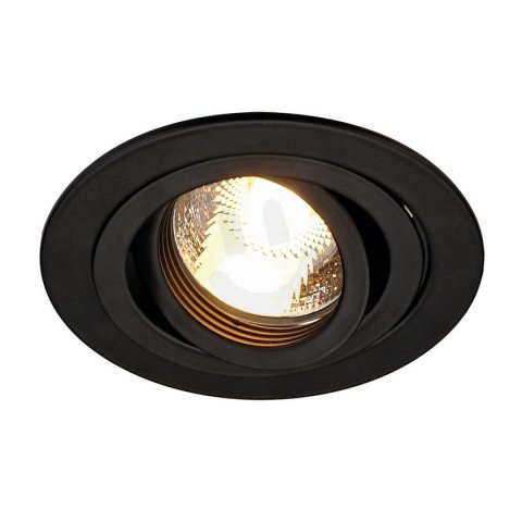 NEW TRIA kruhova downlight matna cerna 230V GU10 50W SLV 113490