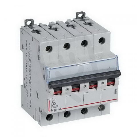 DX3 JISTIČ, 4 PÓLOVÝ, CHAR. D,2A 10000A/16KA LEGRAND 409526