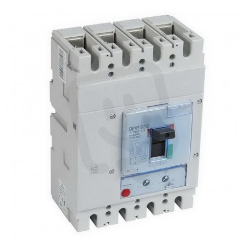 DPX3 630 TEPELNĚ MAGNETICKÁ SPOUŠŤ PRO VÝKONOVÝ JISTIČ 3P+N/2 630A 36kA LEGRAND